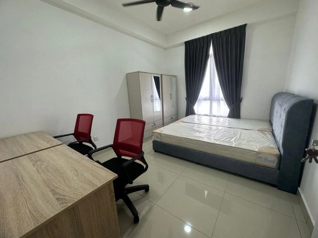 Actual furnished bedroom at PV9 Residence